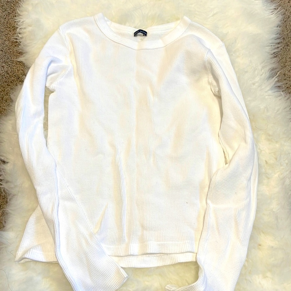 Brandy Melville waffle weave shirt